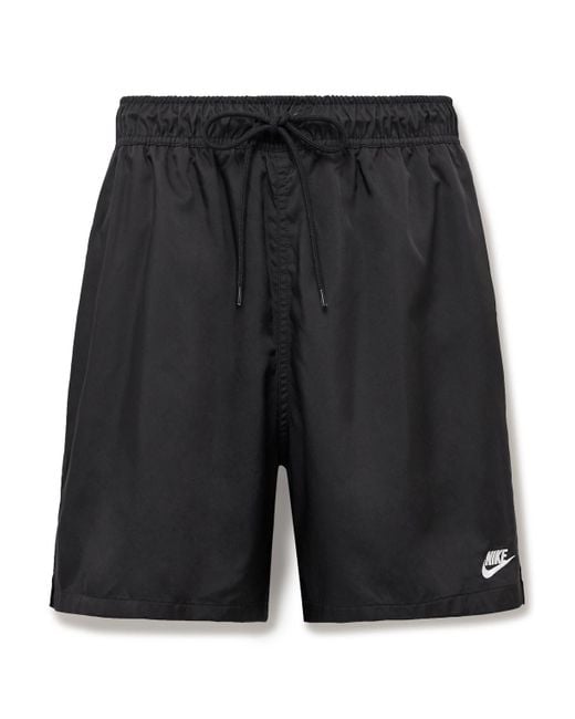 Nike Black Club Flow Straight-leg Shell Drawstring Shorts for men