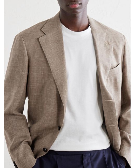 Brioni White Cotton-Jersey T-Shirt for men