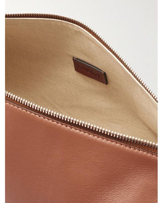 Loewe Brown Cubi Leather Messenger Bag for men