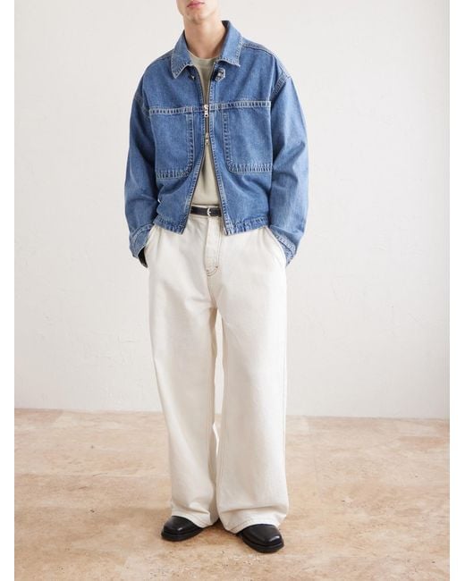 Agolde Blue Croydon Panelled Denim Jacket for men