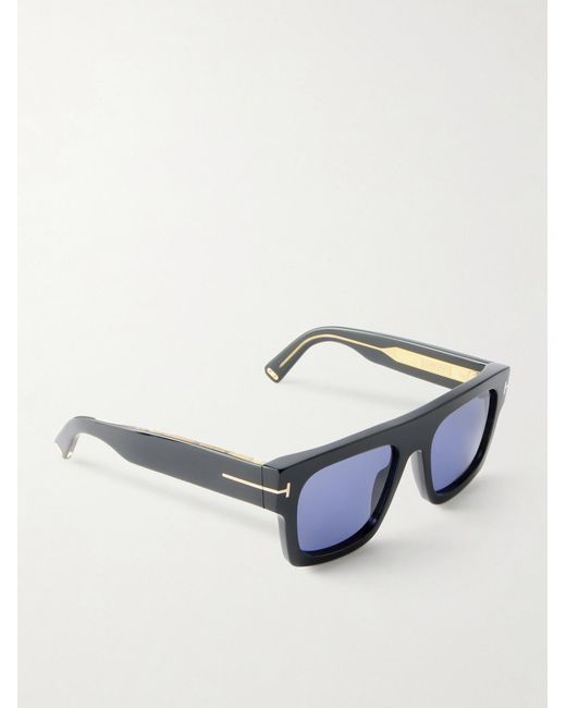 Tom Ford Blue Square-Frame Acetate Sunglasses for men