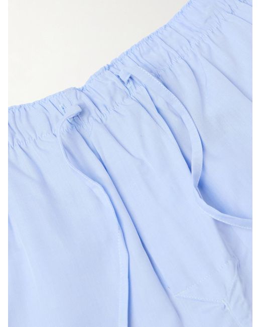 CDLP Blue Straight-leg Lyocell Pyjama Trousers for men