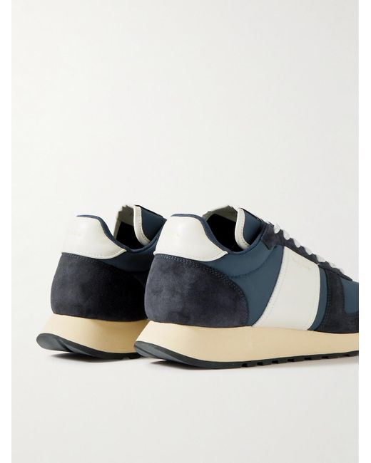 Paul Smith Blue Eighties Suede And Leather Sneakers for men