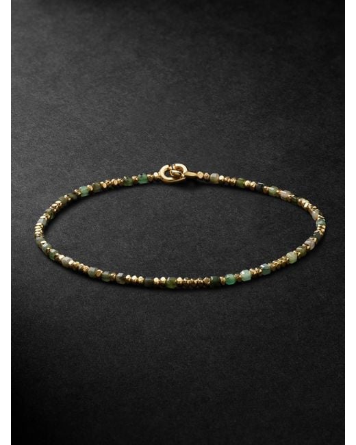 M. Cohen Black Percep 18-Karat Emerald Bracelet for men