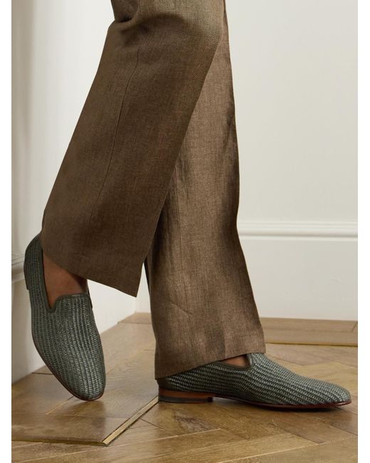 Mocassini di Manolo Blahnik in Green da Uomo