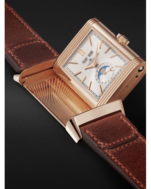 Jaeger-lecoultre Black Reverso Tribute Duoface Calendar 18-Karat Watch, Ref. Q3912530 for men