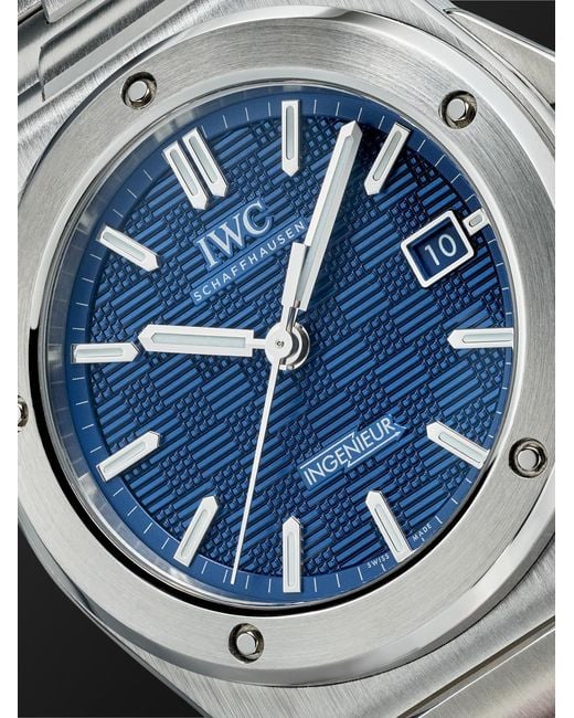 Iwc Black Ingenieur Automatic 40Mm Stainless Steel Watch, Ref. No. Iw328907 for men