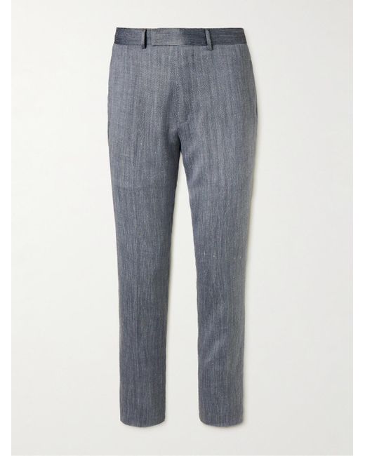 Dunhill Gray Straight-leg Wool for men