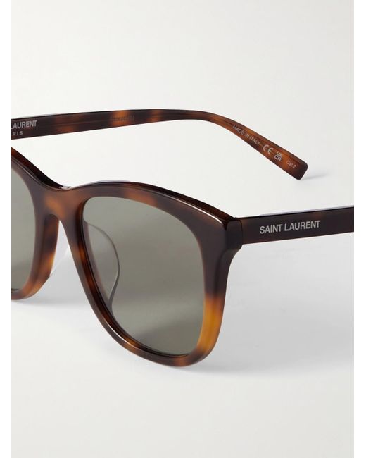 Saint Laurent Multicolor D-frame Acetate Tortoiseshell Sunglasses for men