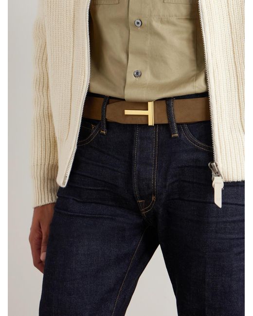 Cintura Reversibile di Tom Ford in Brown da Uomo