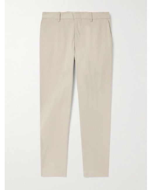 Paul Smith Natural Tapered Organic Cotton-blend Twill Chinos for men