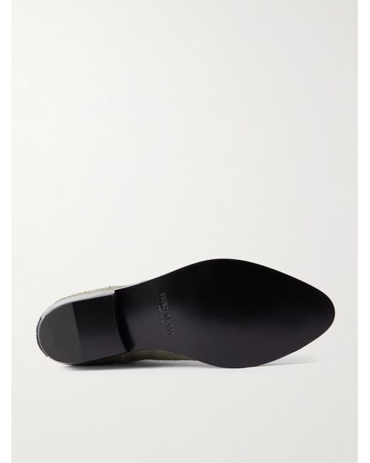 Fear Of God Green Western Low Suede Ankle Boots for men
