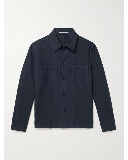 Norse Projects Blue Tyge Cotton And Linen-blend Overshirt for men