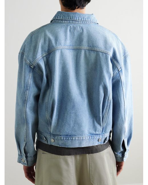 Agolde Blue Stefano Denim Trucker Jacket for men