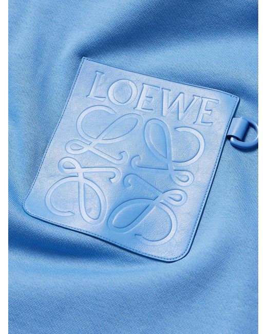 Loewe Blue Anagram Patch Pocket Hoodie for men
