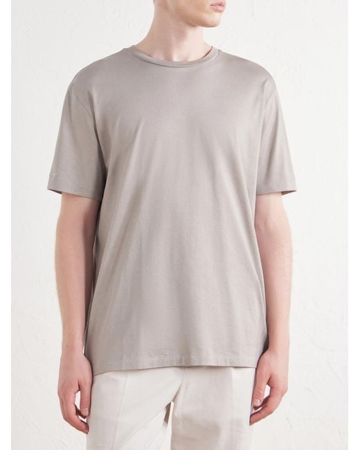 Ralph Lauren White Cotton-jersey T-shirt for men