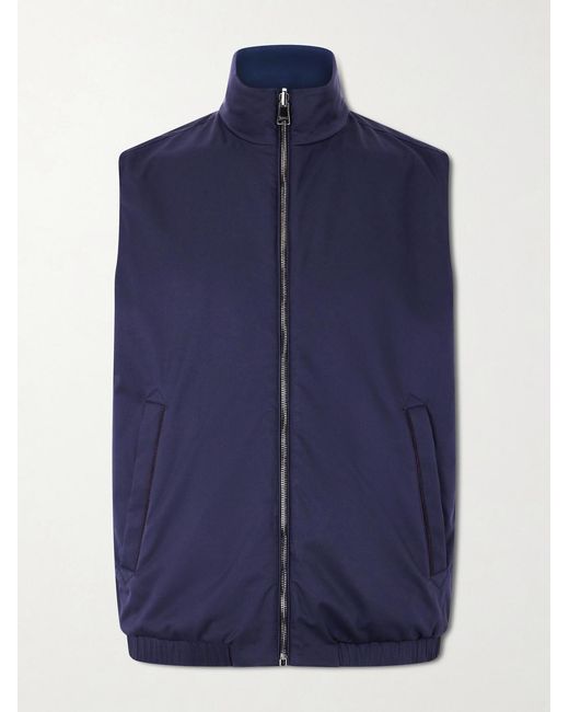 Canali Blue Shell Gilet for men