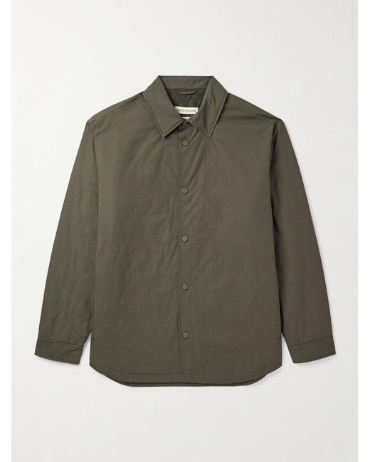 A Kind Of Guise Green Olkay Cotton Overshirt for men