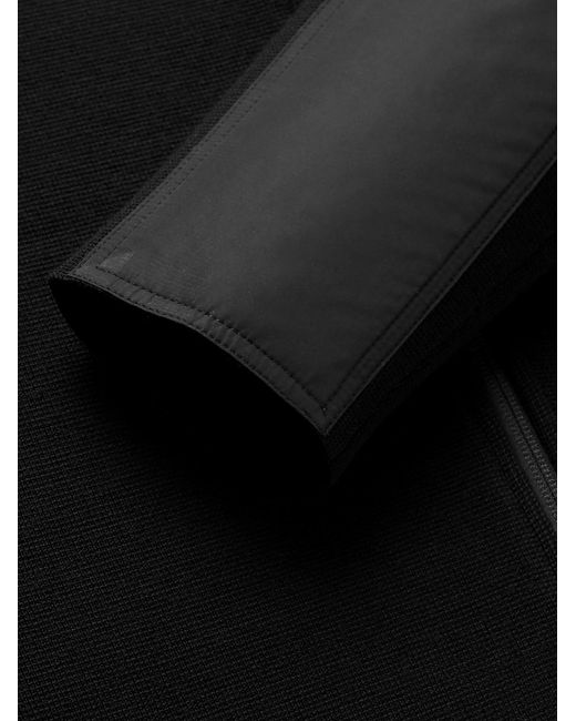 Aztech Mountain Black Matterhorn Shell-Panelled Wool Ski Mid-Layer for men