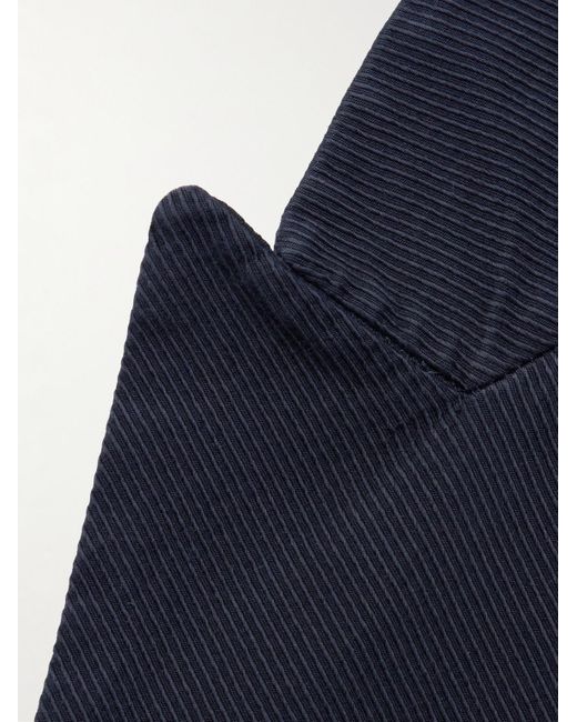 Barena Brawler doppelreihige Oversized-Anzugjacke aus Whipcord aus einer Baumwollmischung in Blue für Herren