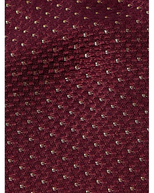 Brioni Krawatte aus Metallic-Jacquard aus einer Seidenmischung in Red für Herren