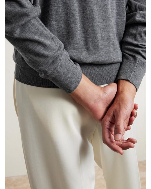 Tom Ford Gray Wool Sweater for men