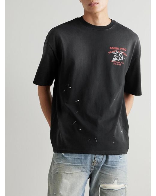 Amiri Black Bull Oversized T-Shirt for men