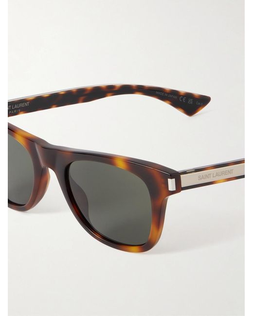 Saint Laurent Multicolor Square-frame Tortoiseshell Acetate Sunglasses for men