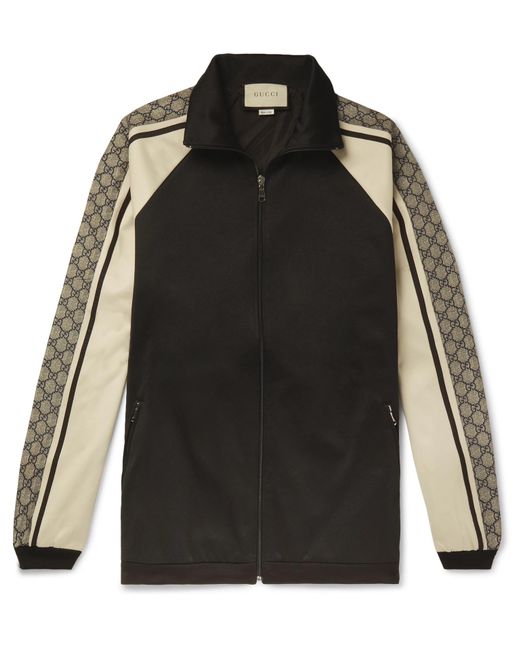 Gucci Black Oversized Technical Jersey Jacket for men