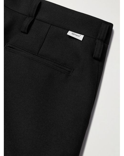 (w)taps Black Straight-leg Twill Cargo Trousers for men