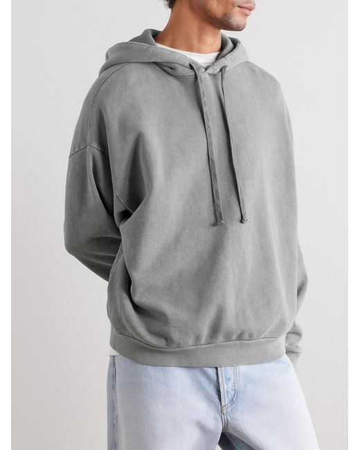 Agolde Gray Salford Cotton-Jersey Hoodie for men