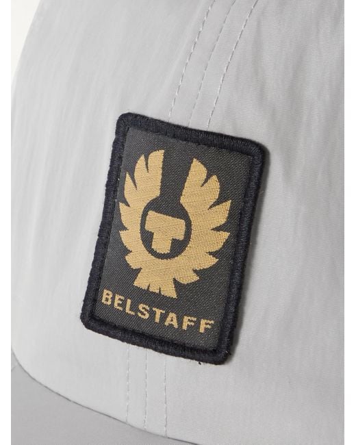 Belstaff Gray Phoenix Logo-appliquéd Shell Baseball Cap for men