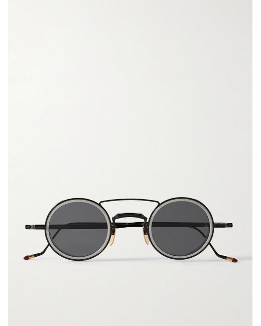 Jacques Marie Mage Metallic Ringo Round-Frame Metal And Acetate Sunglasses for men