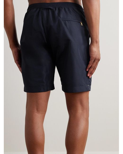 Orlebar Brown Blue Dane Straight-Leg Long-Length Swim Shorts for men