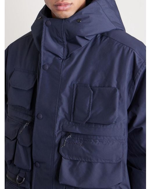 Polo Ralph Lauren Blue Padded Shell Hooded Field Jacket for men