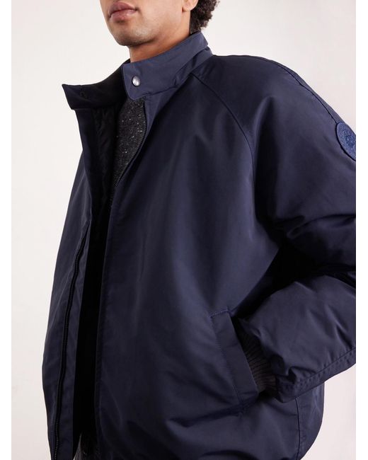 Canada Goose Blue Legacy Organic Cotton-Blend Down Bomber Jacket for men