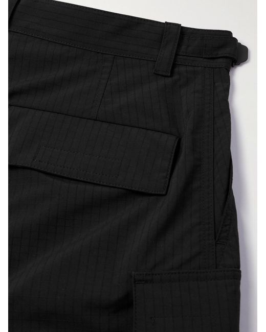 Balenciaga Weit geschnittene Cargohose aus Ripstop mit Logostickerei in Black für Herren