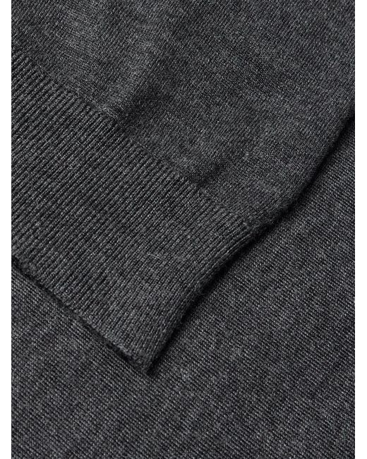 Loro Piana Blue Sottile Slim-Fit Wool, Silk And Cashmere-Blend Sweater for men