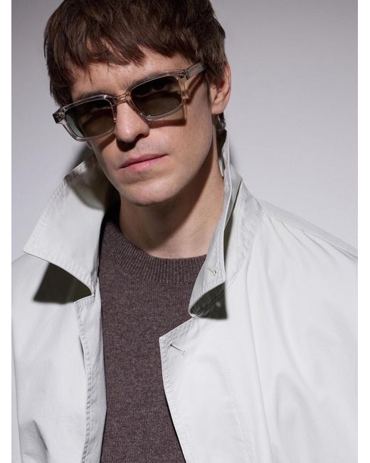 Ahlem Natural Rive Gauche Square-Frame Acetate Sunglasses for men