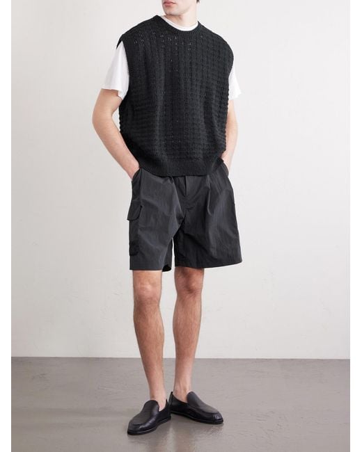 A Kind Of Guise Gray Quito Straight-leg Shell Drawstring Shorts for men