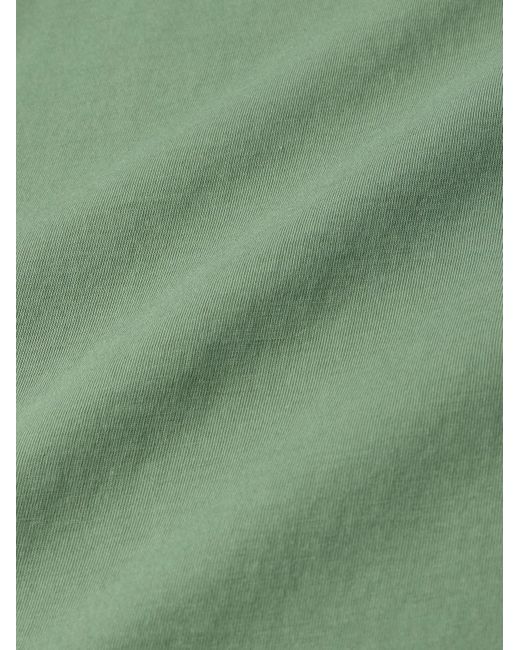 T-shirt in jersey di cotone biologico tinta in capo di Mr P. in Green da Uomo