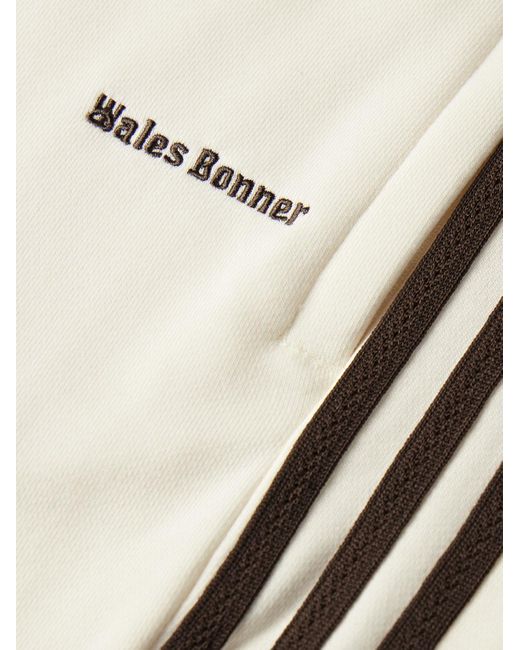 Adidas Originals Natural Wales Bonner Straight-leg Crochet-trimmed Cotton-blend Jersey Track Pants for men