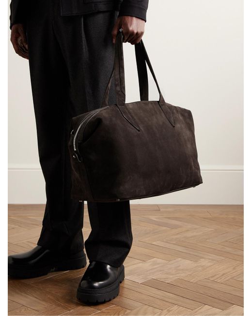 Metier Black Nomad All Day Suede Holdall for men