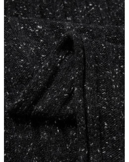 Brunello Cucinelli Schal aus Kaschmir in Rippstrick in Black für Herren