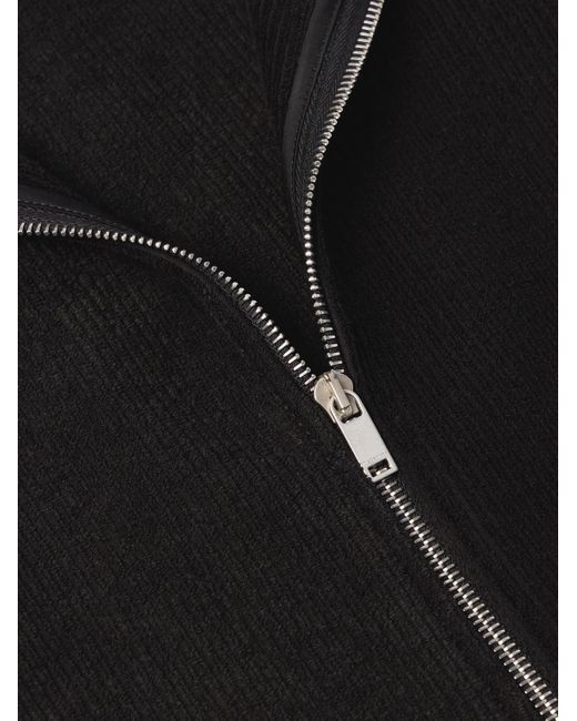 Camicia in velluto a coste di misto cotone di Jil Sander in Black da Uomo
