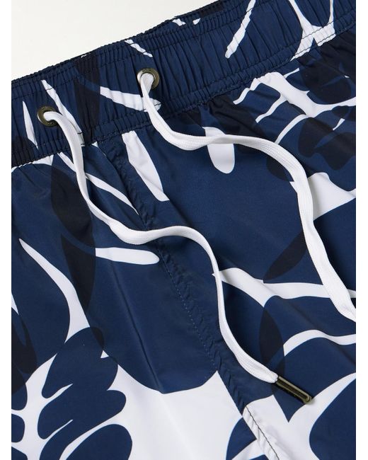 Shorts da mare medi a gamba dritta con stampa floreale di Onia in Blue da Uomo