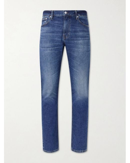 FRAME Blue Straight-Leg Jeans for men
