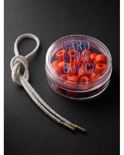 Carolina Bucci Red Forte Beads Cornelian Bracelet for men