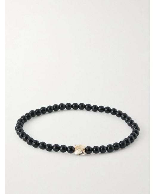 Luis Morais Black 14-Karat Ruby And Sapphire Bracelet for men
