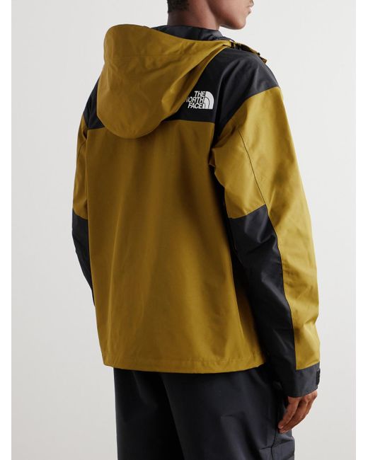 The North Face Yellow Mountain Logo-embroidered Colour-block Gore-tex Hooded Jacket for men